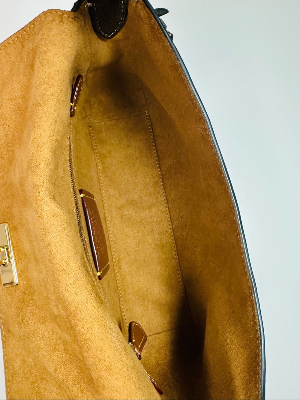 Coach Etta Small Flap Floral Appliqué Convertible Leather Shoulder Crossbody Bag - Picture 8 of 15